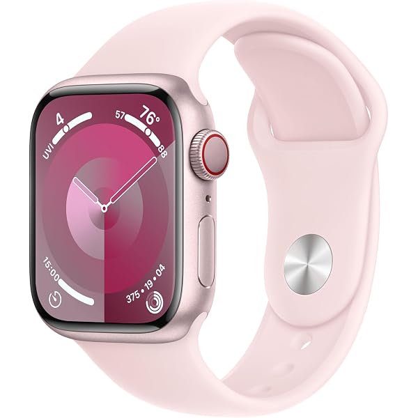 Apple Watch Series 9 (GPS 45mm) Smartwatch with Pink Aluminum Case Apple Watch Series 9 (GPS 45mm) Smartwatch with Pink Aluminum Case